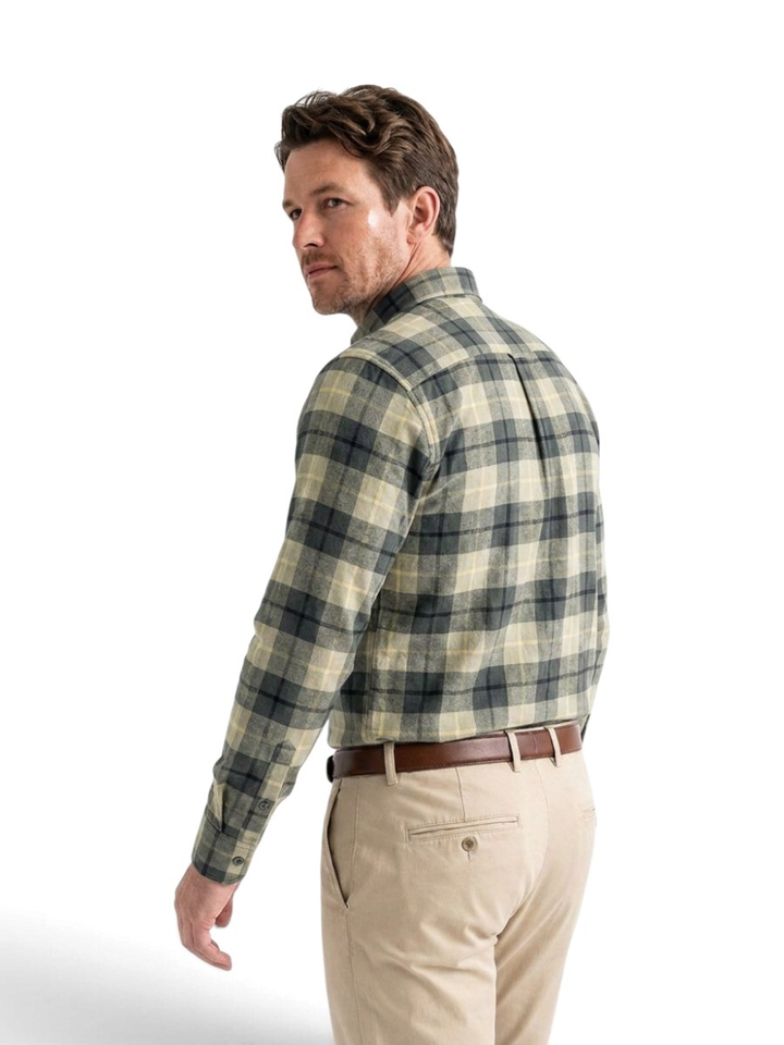 Open green katoenen hemd (regular fit) met lange mouwen Hugo Boss