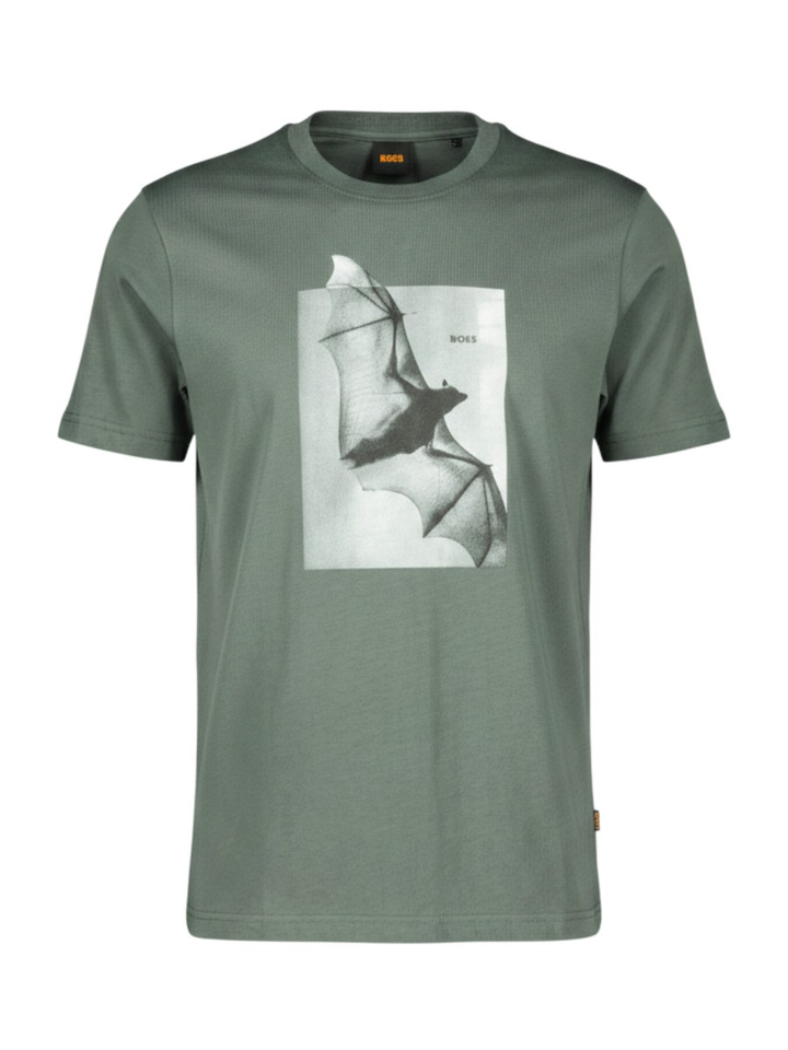 Donkergroene t-shirt BOSS