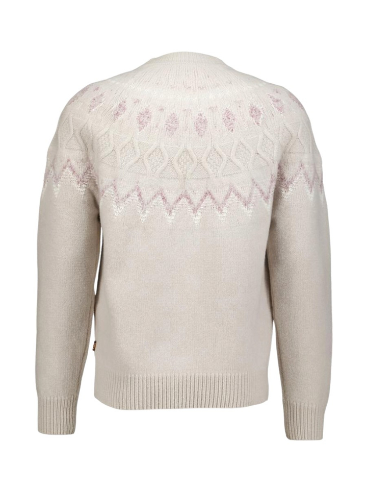 Beige trui met kabeldetail Kraisle Boss Orange