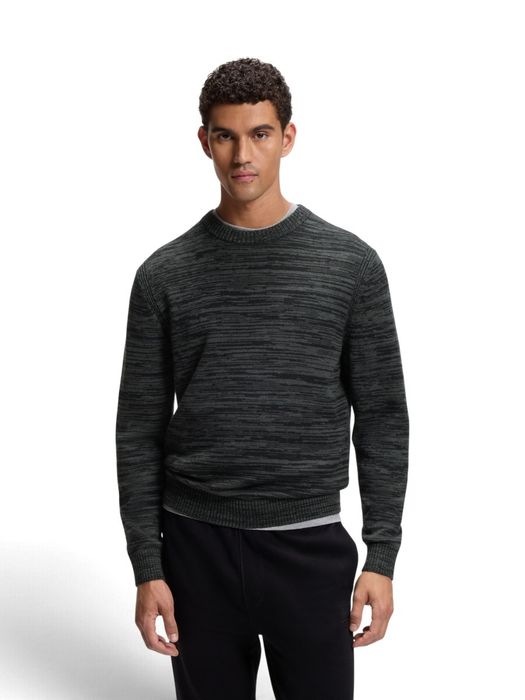 Zwarte casual trui met ronde hals Aperoso Boss Orange