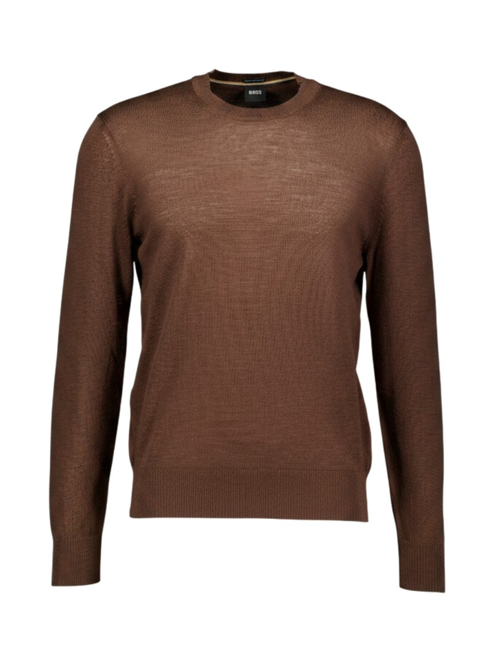 Bruine fijne pull Hugo Boss