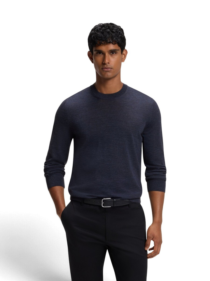 Blauwe wollen trui Leno Hugo Boss 