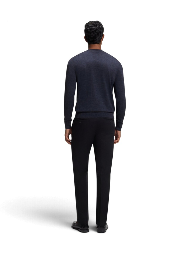 Blauwe wollen trui Leno Hugo Boss 
