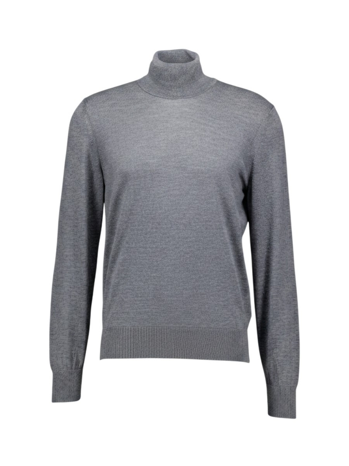 Medium grey trui met rolkraag Musso Hugo Boss 