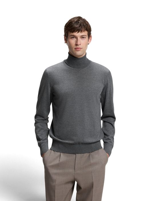 Medium grey trui met rolkraag Musso Hugo Boss