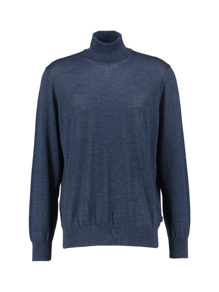 Blauwe wollen rolkraag Musso Hugo Boss 