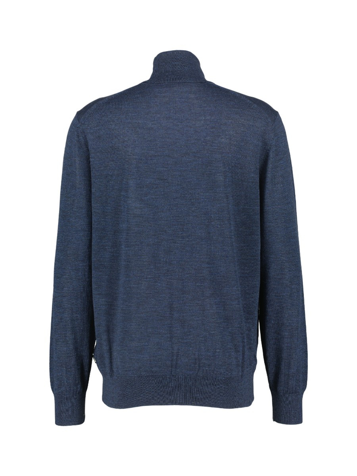 Blauwe wollen rolkraag Musso Hugo Boss 