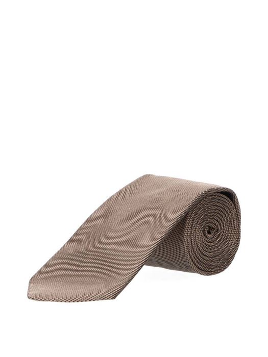 Open brown stropdas Hugo Boss