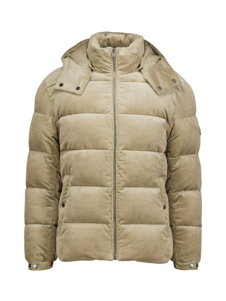 Bruine corduroy jas met afneembare kap Claudion Hugo Boss