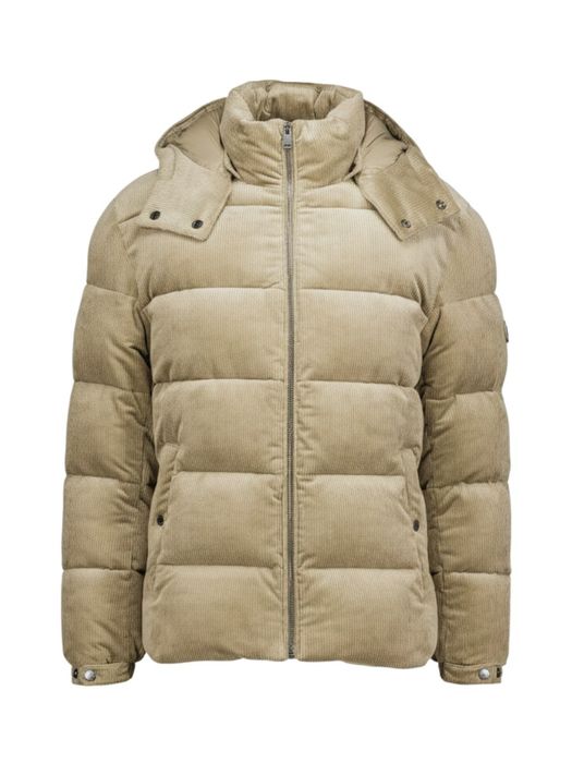 Bruine corduroy jas met afneembare kap Claudion Hugo Boss