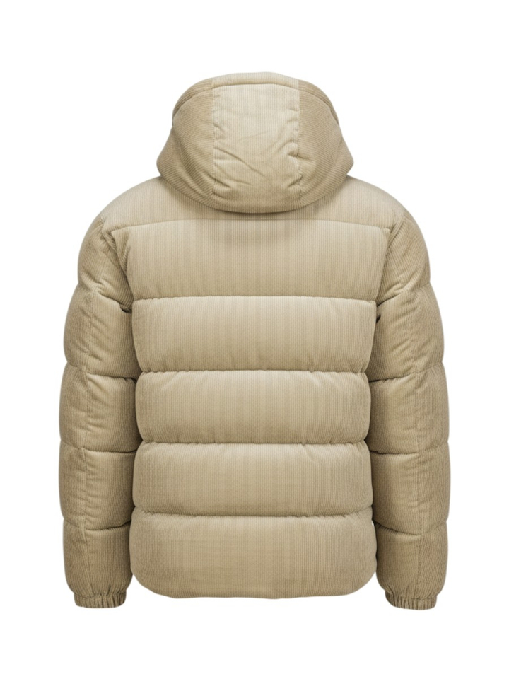 Bruine corduroy jas met afneembare kap Claudion Hugo Boss