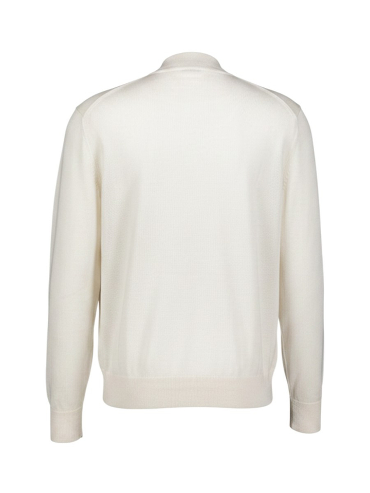 Witte trui met ronde hals H-Bjarno Boss Black 