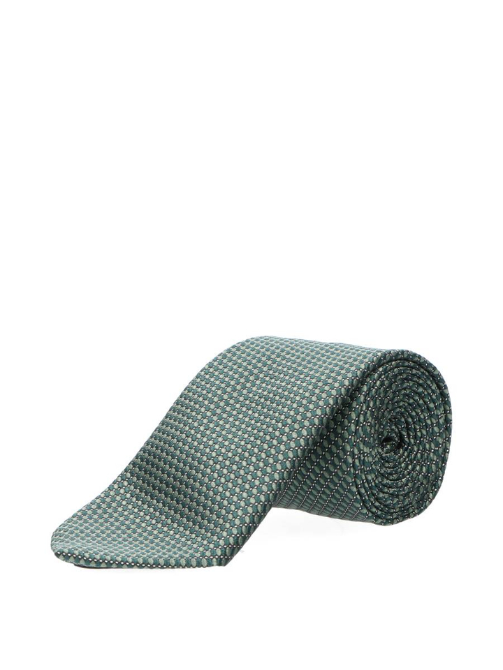 Open green stropdas met details Hugo Boss