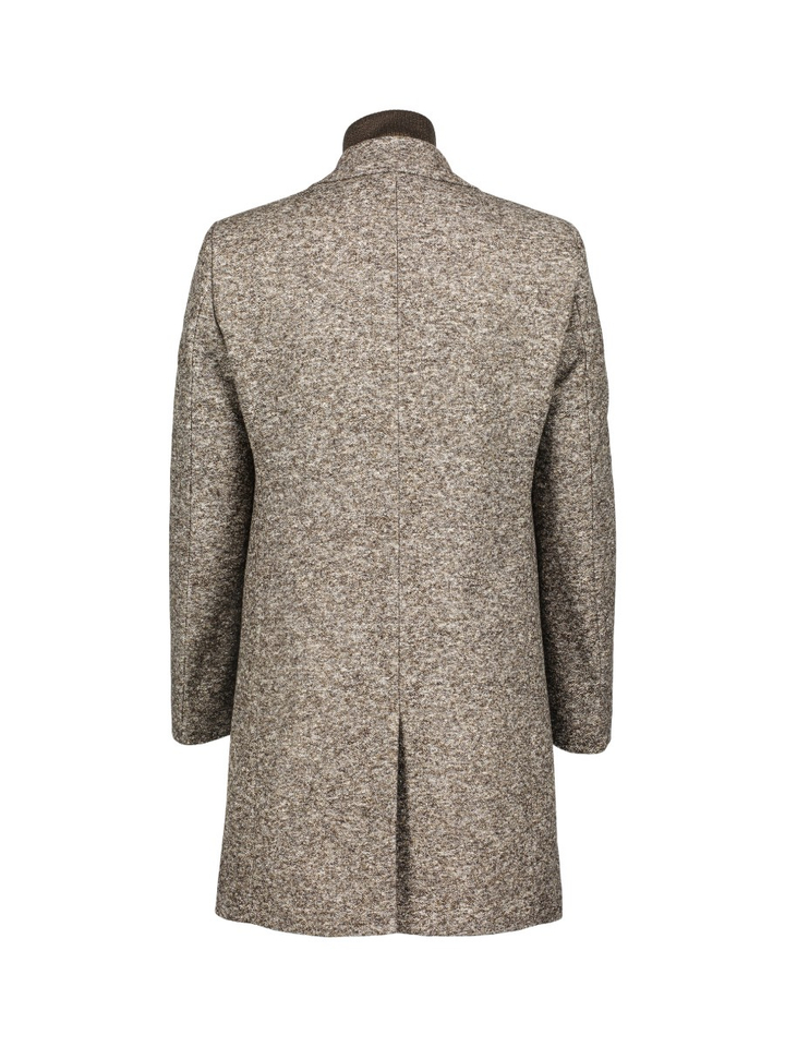 Bruine mantel met afneembare kraag  Hugo Boss 