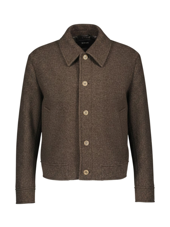 Bruine gebreide vest Hugo Boss