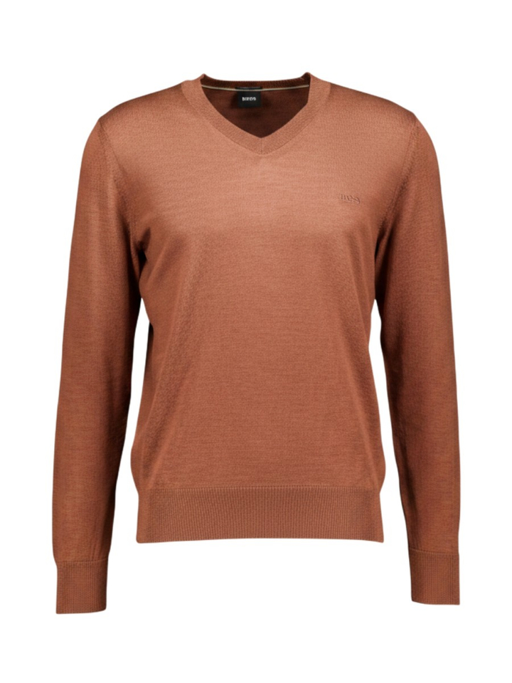 Bruine V-hals trui H-Melba Boss Black