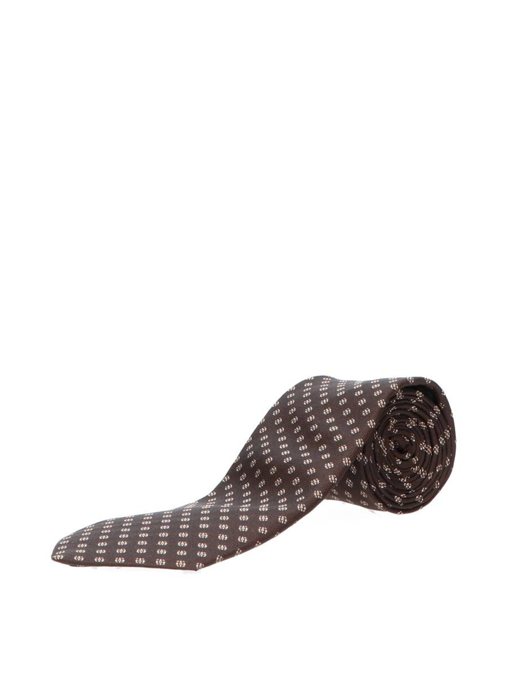Donkerbruine stropdas Hugo Boss