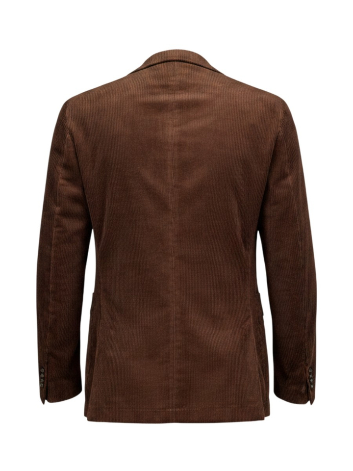 Bruin ribfluwelen kostuumvest C-Hanry Boss Black 