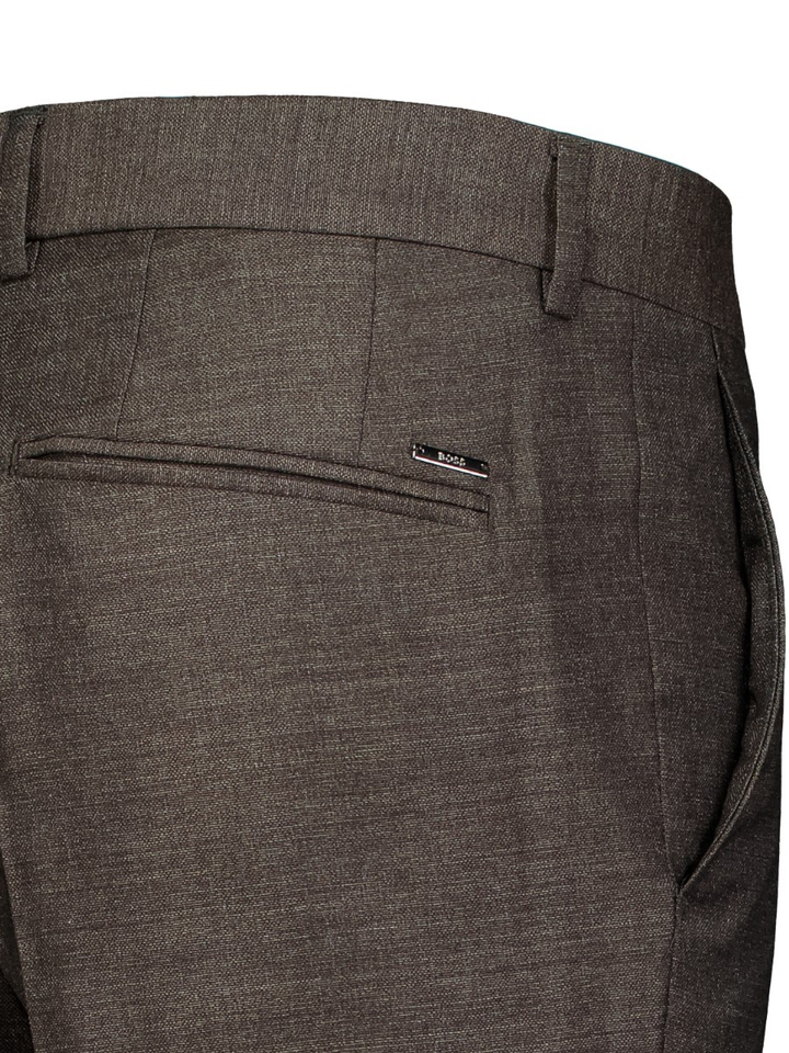 Bruine geklede broek H-Genius Boss black