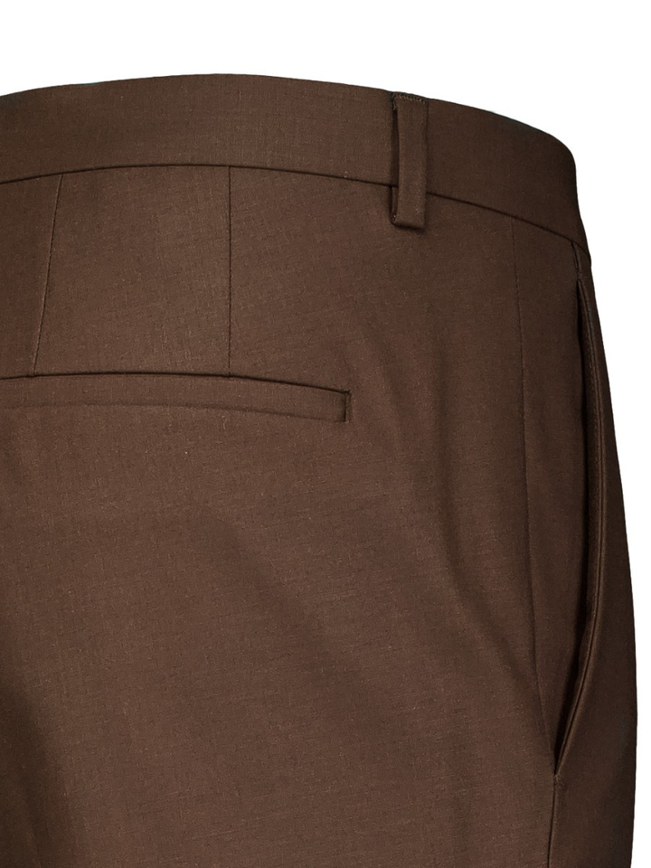 Donkerbruine kostuumbroek Hugo Boss