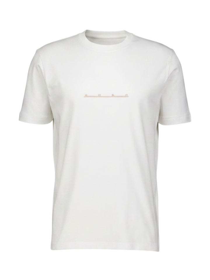 Witte t-shirt met opdruk Hugo Boss 