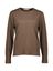 Donkerbruine katoenen fijne pull Selected 