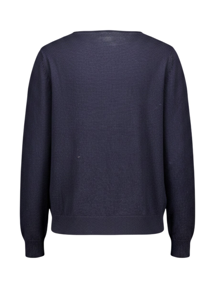 Donkerblauwe pull in fijne wol Brax