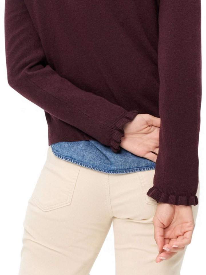 Bordeaux cardigan in wol Brax