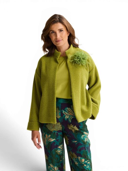 Groene gekledere jas Daniela Mayerline