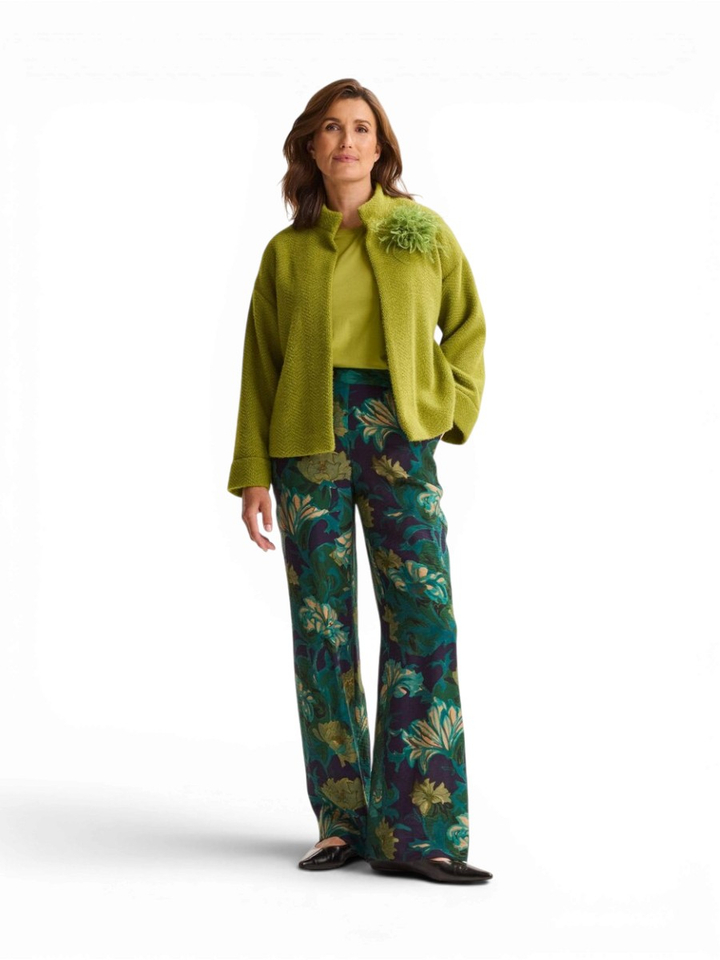 Groene gekledere jas Daniela Mayerline