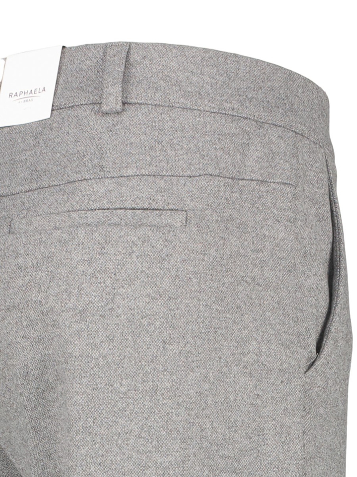 Grijze geklede broek met rechte pijpen en elastiek  Lillyth Raphaela