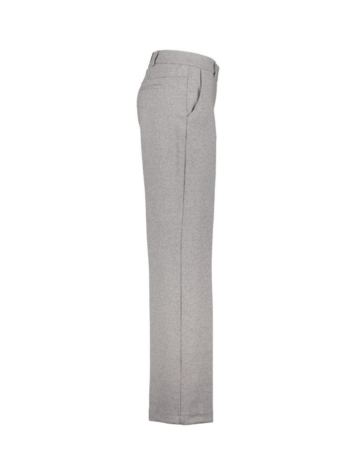 Grijze geklede broek met rechte pijpen en elastiek  Lillyth Raphaela