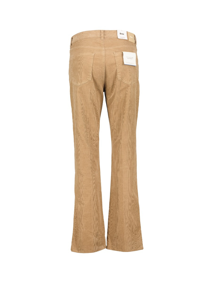 Bruine broek in ribfluweel Brax 