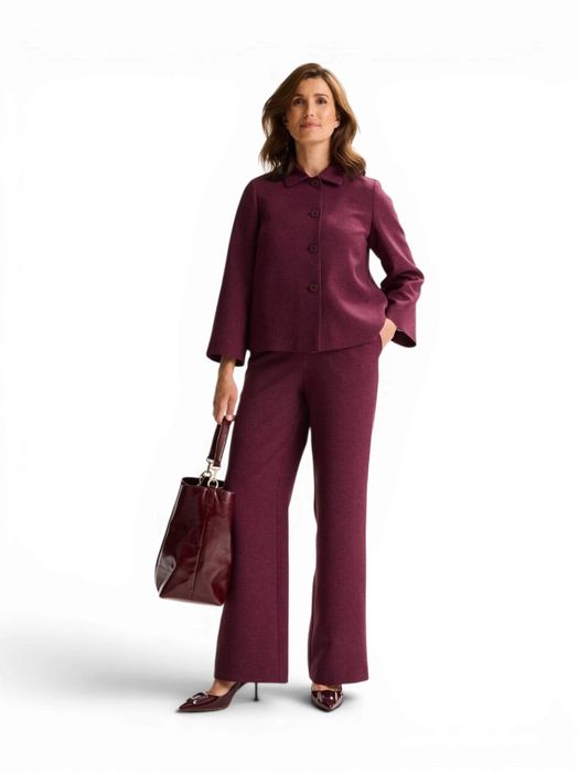 Bordeaux broek met rechte pijpen Cana Mayerline
