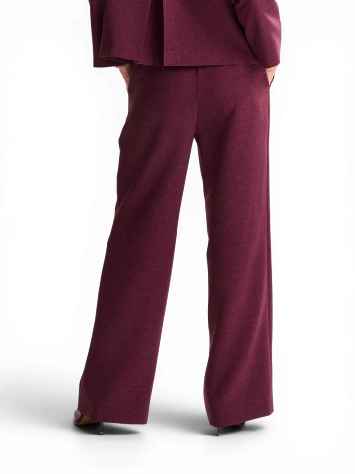 Bordeaux broek met rechte pijpen Cana Mayerline