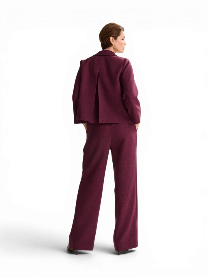 Bordeaux broek met rechte pijpen Cana Mayerline