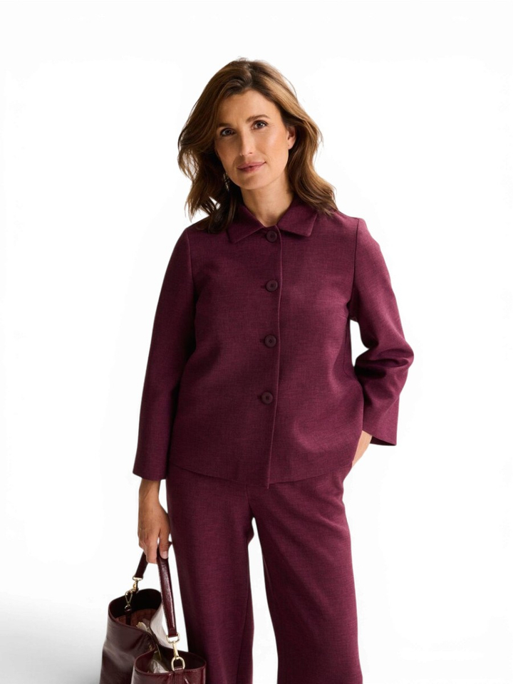 Bordeaux geklede blazer Dante Mayerline