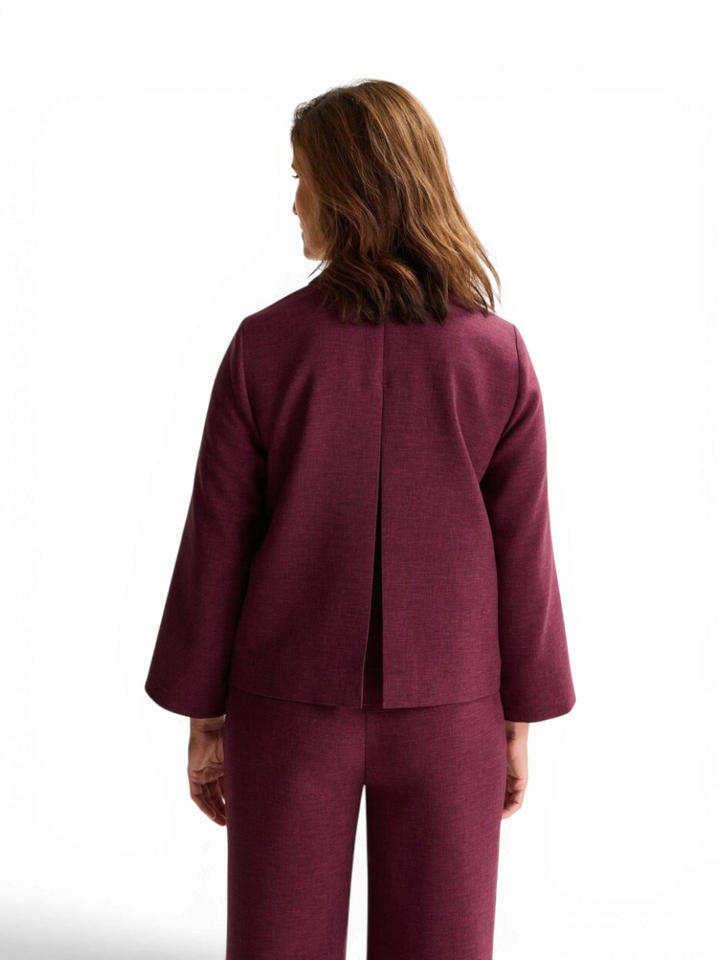 Bordeaux geklede blazer Dante Mayerline