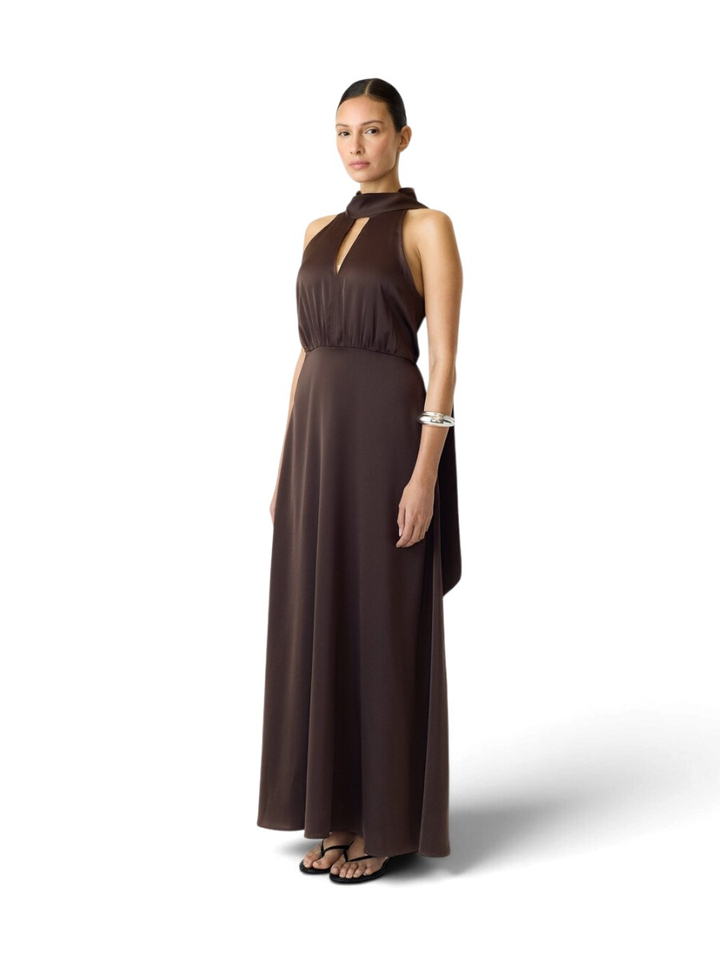 Coffee bean maxi jurk YAS 
