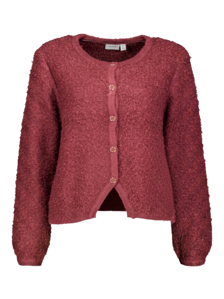 Bordeaux gebreide gilet Vipigga Vila
