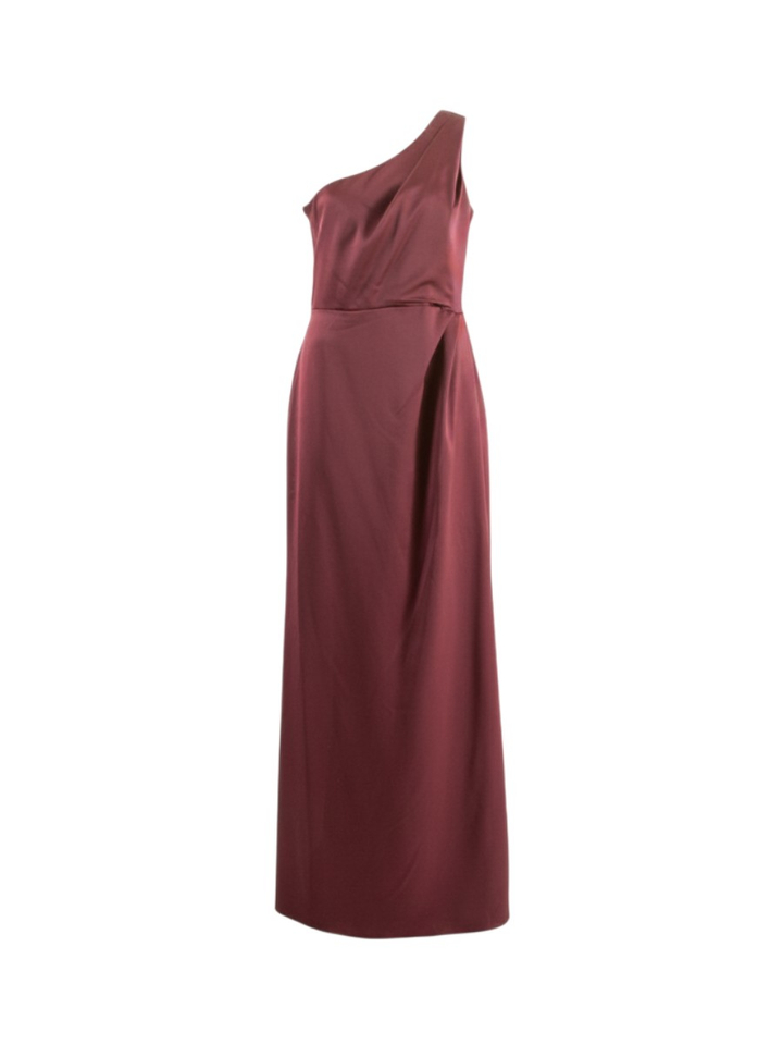 Bordeaux feestelijke off-shoulder jurk Rinascimento 