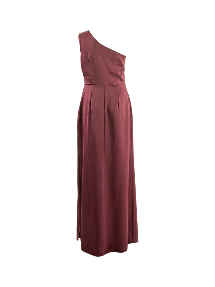 Bordeaux feestelijke off-shoulder jurk Rinascimento 