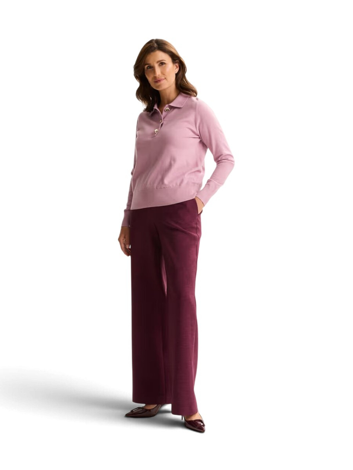 Roze trui met gouden knoopdetail Mayerline