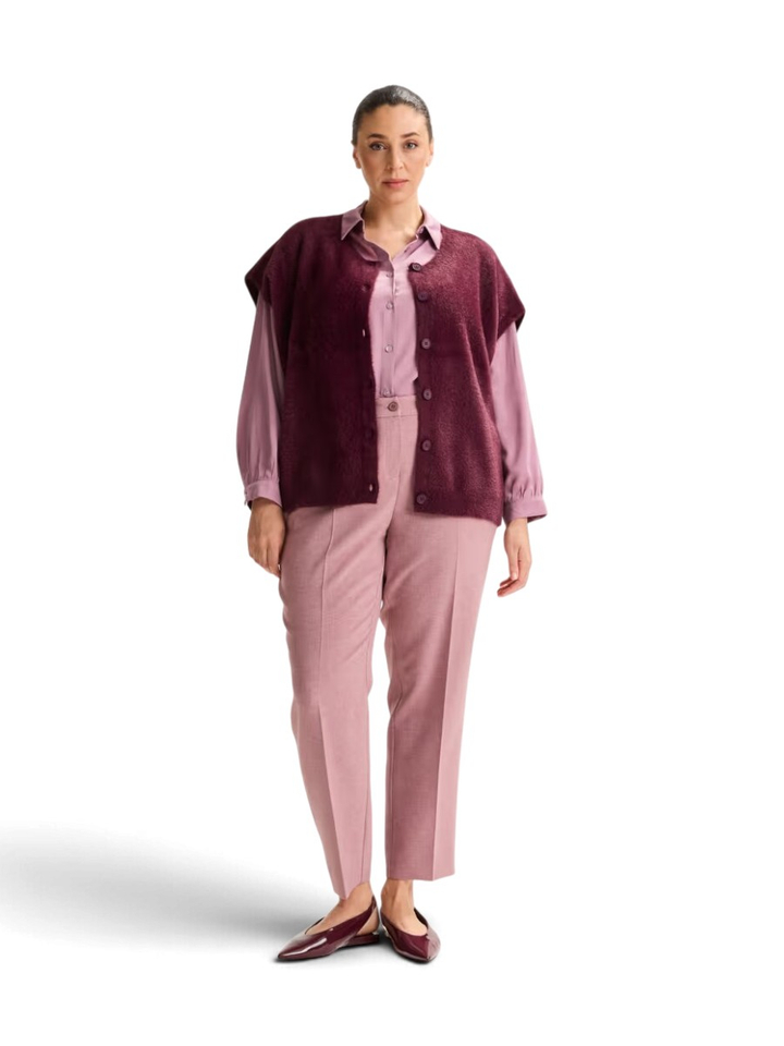 Bordeaux gilet met knoopsluiting Antoinette Mayerline