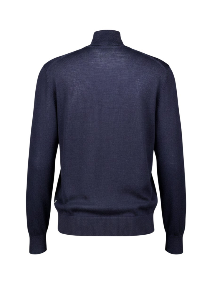 Donkerblauwe trui met rolkraag Musso Hugo Boss 
