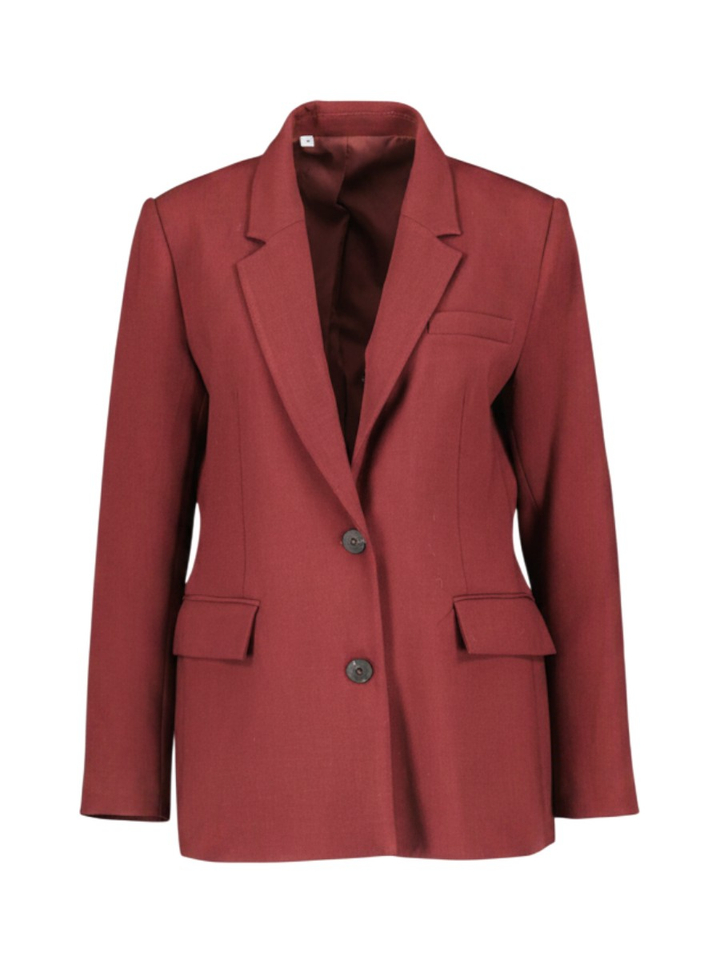 Bordeauxs kleurige blazer Selected
