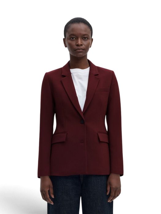 Bordeauxkleurige blazer Selected