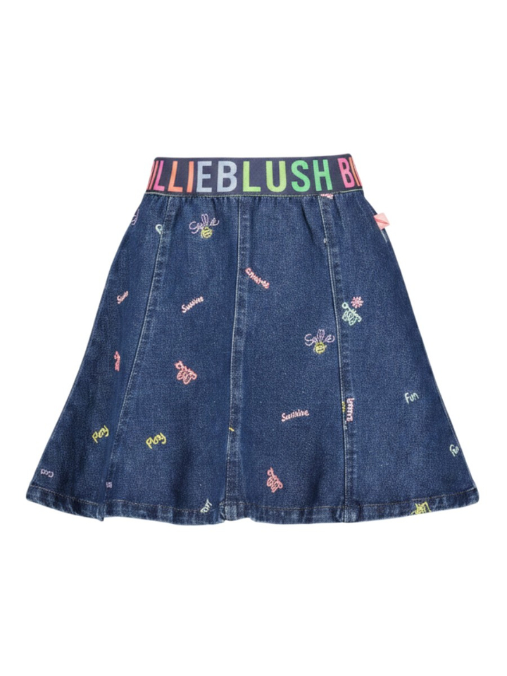 Jeansrokje met kleurrijke details Billieblush