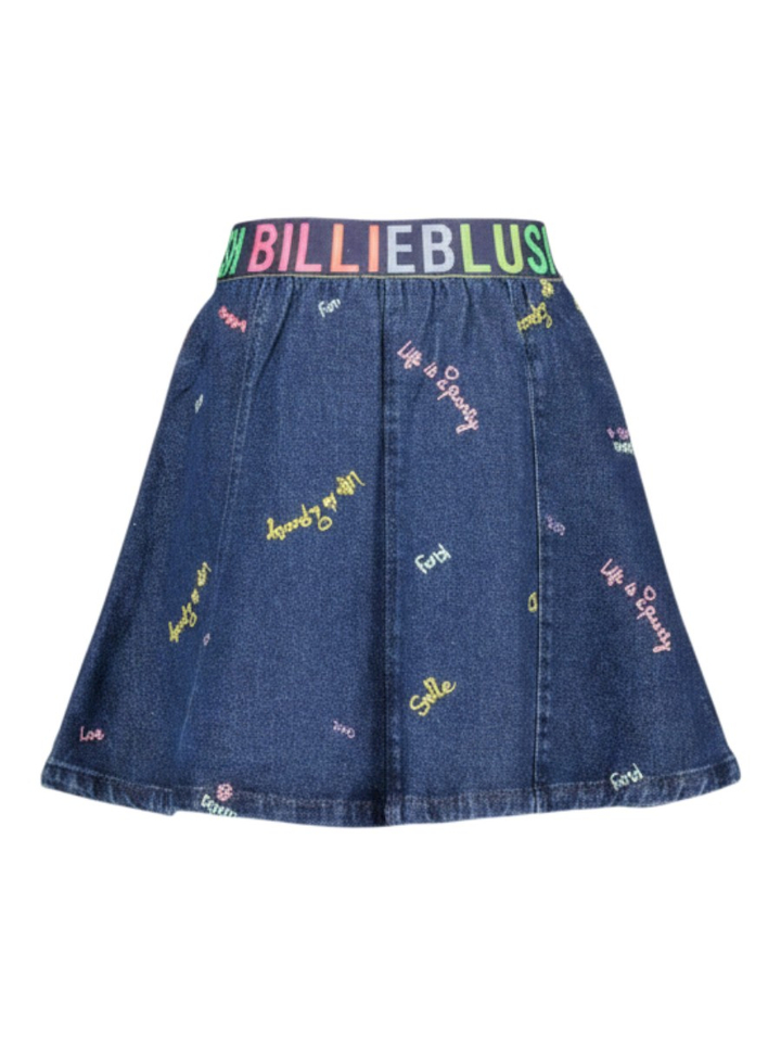 Jeansrokje met kleurrijke details Billieblush