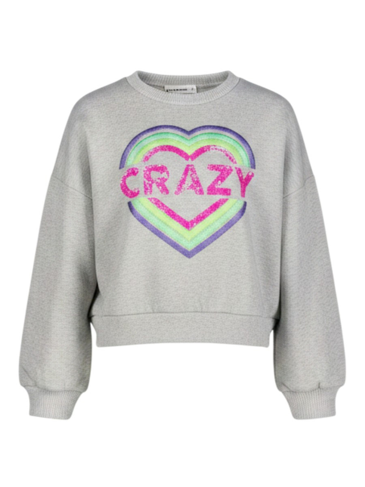Grijze sweater met opdruk Billieblush